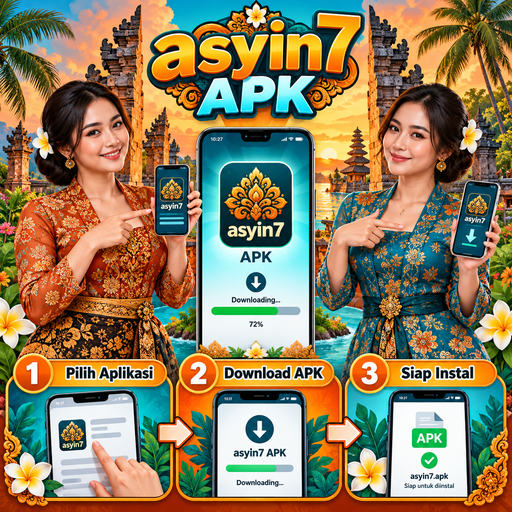 Ilustrasi panduan instalasi asyin7 di Android